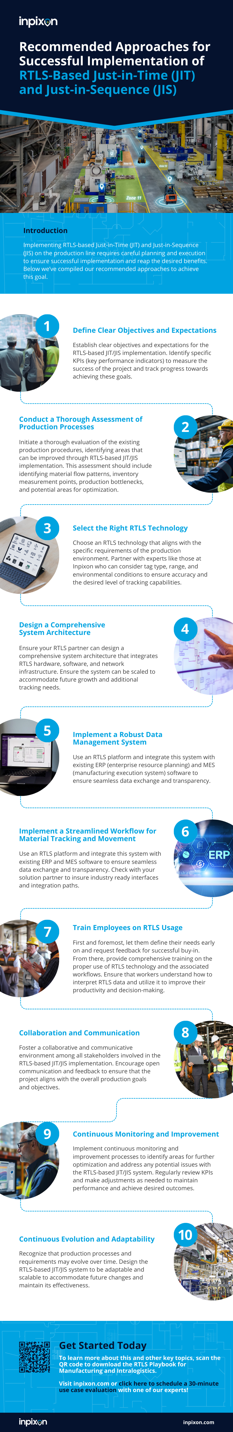 Recommended approaches for successful implementation of RTLS-based JIT and JIS manufacturing. 